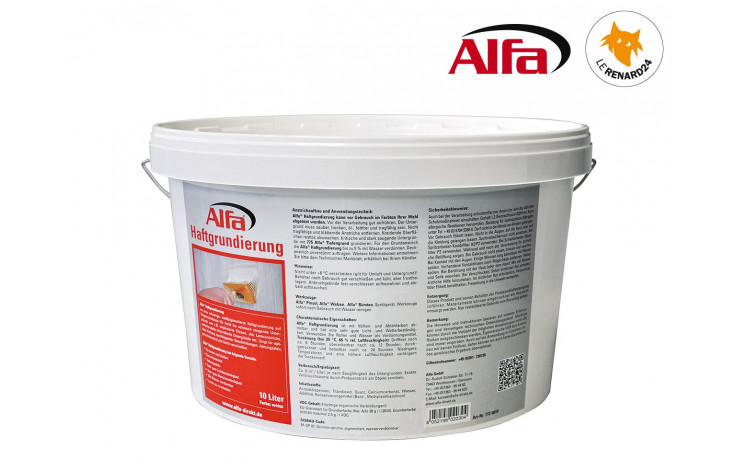 772 ALFA - Primaire d’accrochage opacifiant - à base de résine acrylique en dispersion aqueuse