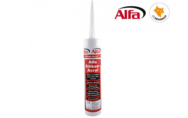 ALFA - Mastic silicone-acrylique blanc