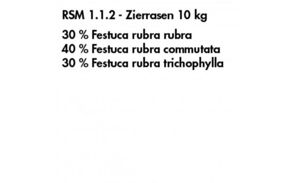 Gazon d'agrément N° RSM 1.1.2 - composition
