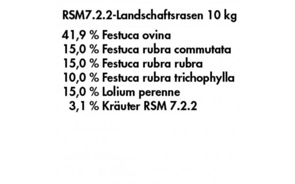 R 817722 RENARD - Gazon d'ornement pour endroits très secs avec herbes aromatiques N° RSM 7.2.2 - composition