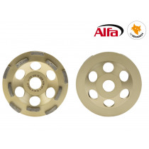 Meule diamant doublement garni pour béton, pour rendement extrême