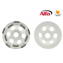 Meule diamant doublement garni pour rendement extrême abrasive