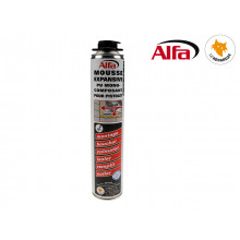 ALFA - Mousse PU expansive monocomposant 750ml pour pistolet